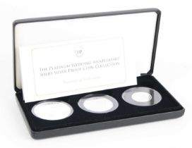 Great Britain, The Platinum Wedding Anniversay Solid Silver Proof Coin Collection, to include £5, £2