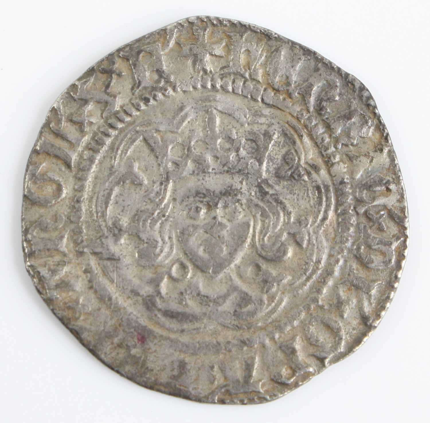 England, Henry VI (1422-1461) half groat, obv: crowned facing portrait of King Henry VI, legend