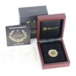 Australia, The Perth Mint, 2018 gold proof full sovereign, obv: 4th portrait of Queen Elizabeth II