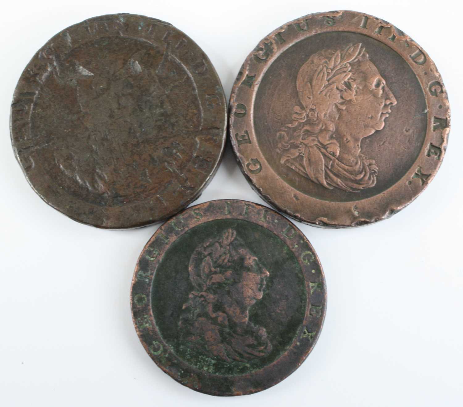 WITHDRAWN Great Britain, 1797 cartwheel two penny, Soho mint, George III laureate bust, rev;