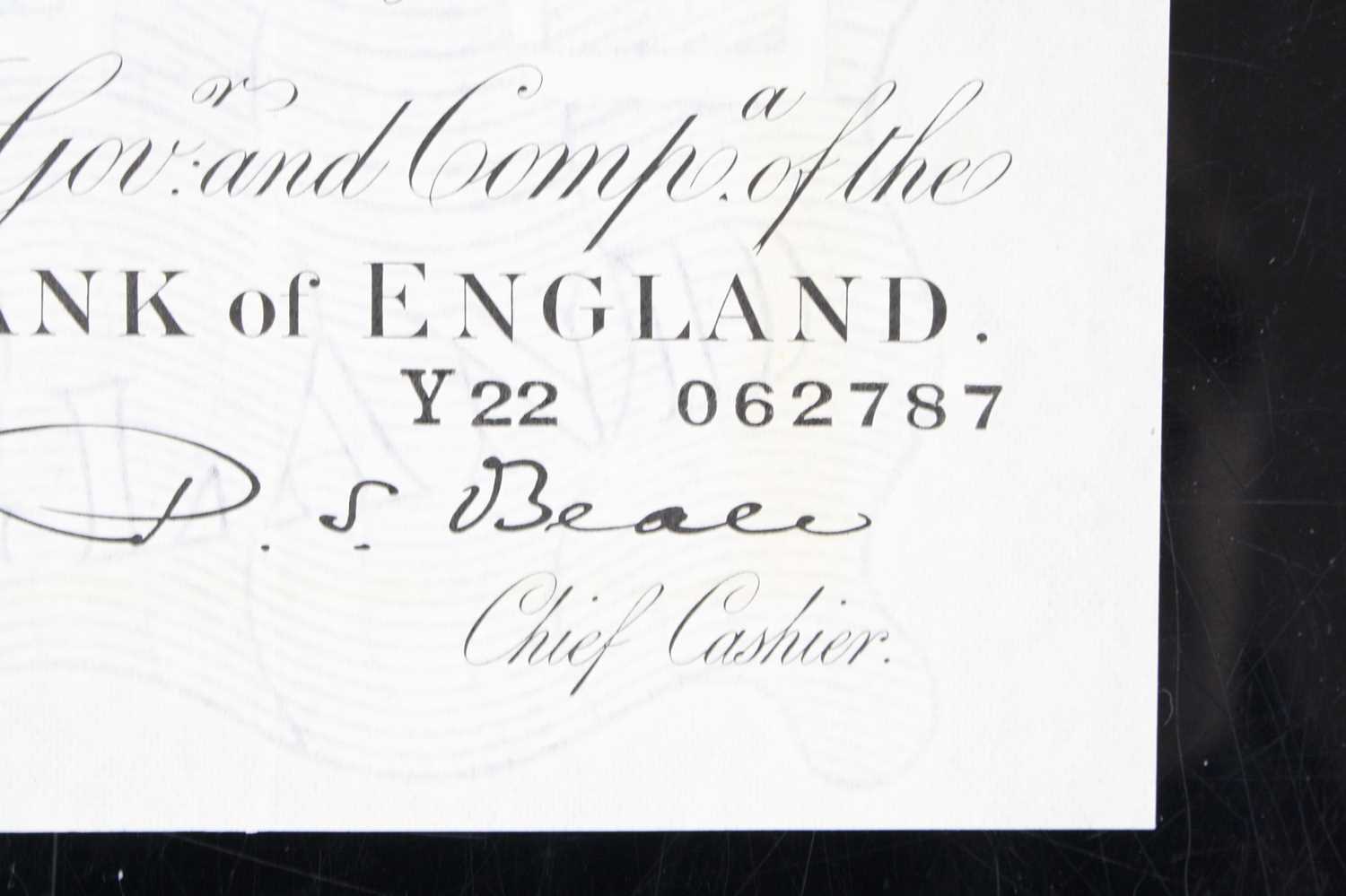 Great Britain, Bank of England five pound note "The White Fiver" no. 195558, serial no. Y22 062787, - Image 2 of 4