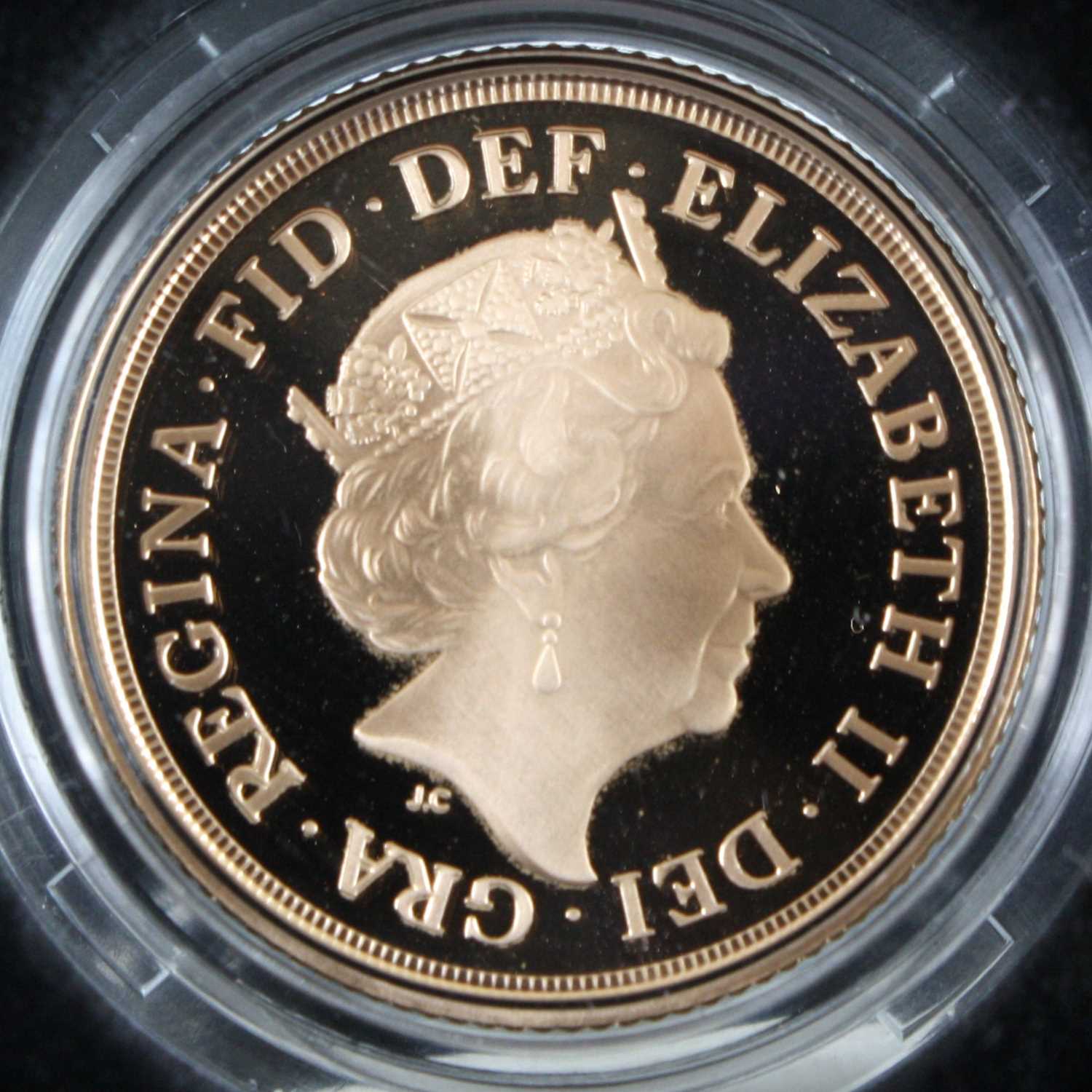 Great Britain, 2020 gold proof full sovereign, Elizabeth II, rev: St George and Dragon above date, - Image 2 of 3