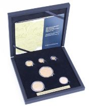 Hattons of London, 2023 Prince George's 10th Birthday Matte Proof Sovereign Definitive Set, six gold