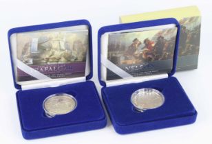 The Royal Mint, United Kingdom 2005 The Battle of Trafalgar silver proof commemorative crown,