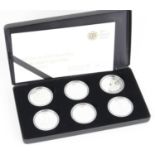 Channel Islands, The Royal Mint, 2009 History of The Royal Navy Ships and Captains Silver Proof Set,