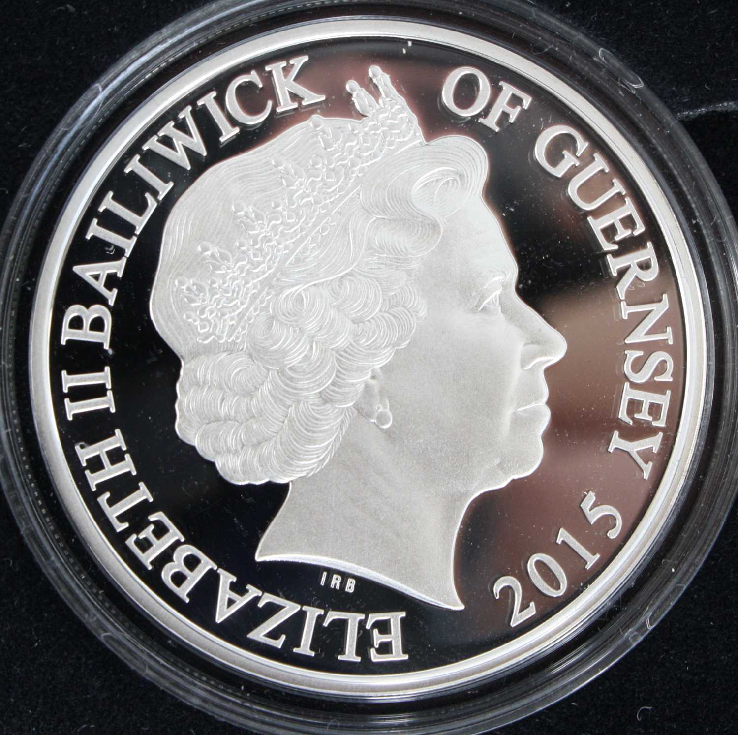 Bailiwick of Guernsey, 2015 H.M. Queen Elizabeth II The Longest Reining Monarch Silver Proof £5, - Image 2 of 4