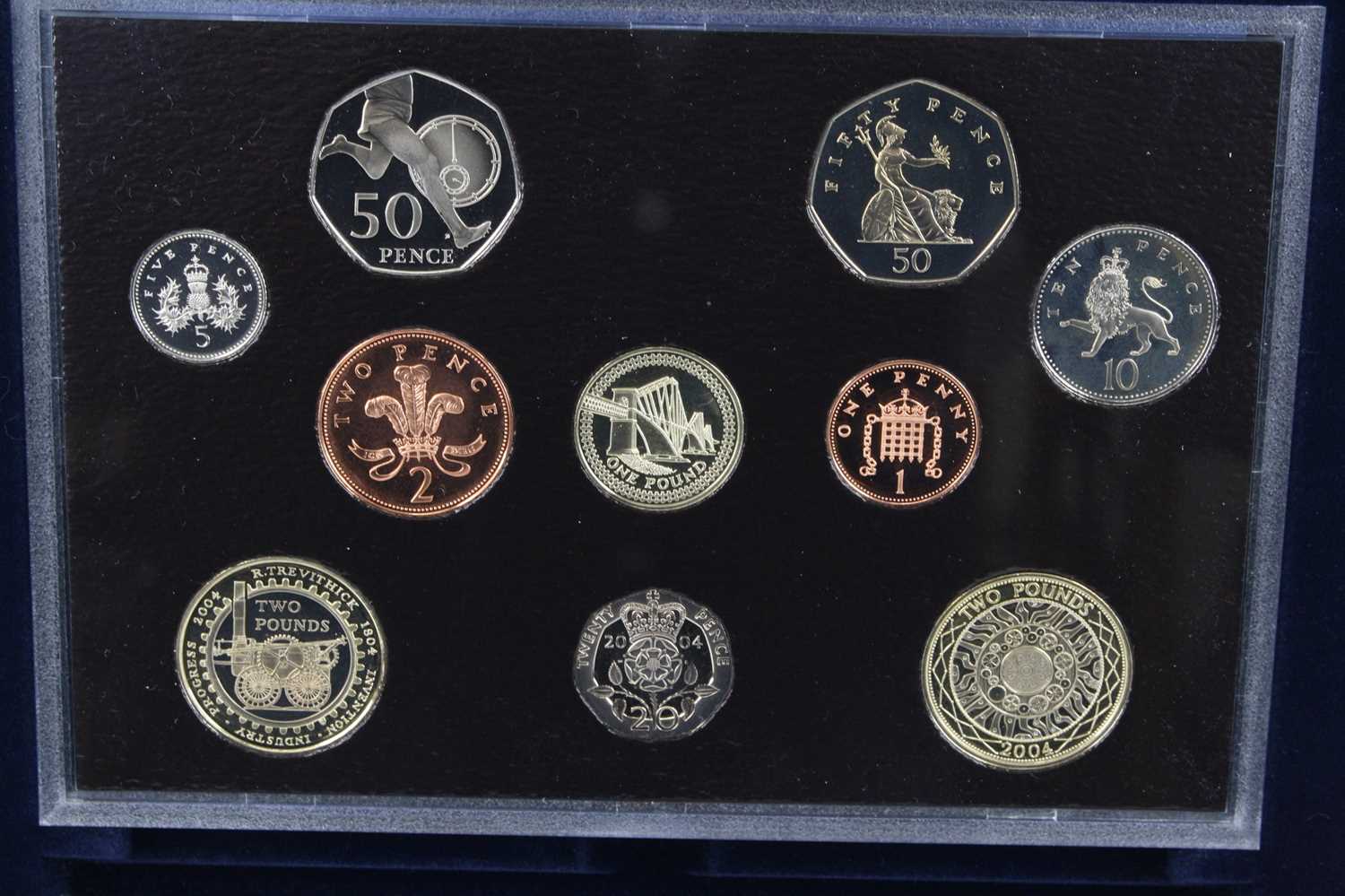 The Royal Mint, a collection of four United Kingdom proof coin sets to include 2001-2004, each cased - Image 2 of 2
