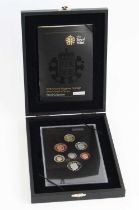 The Royal Mint, 2008 United Kingdom Coinage Royal Shield of Arms Proof Collection, seven coins one