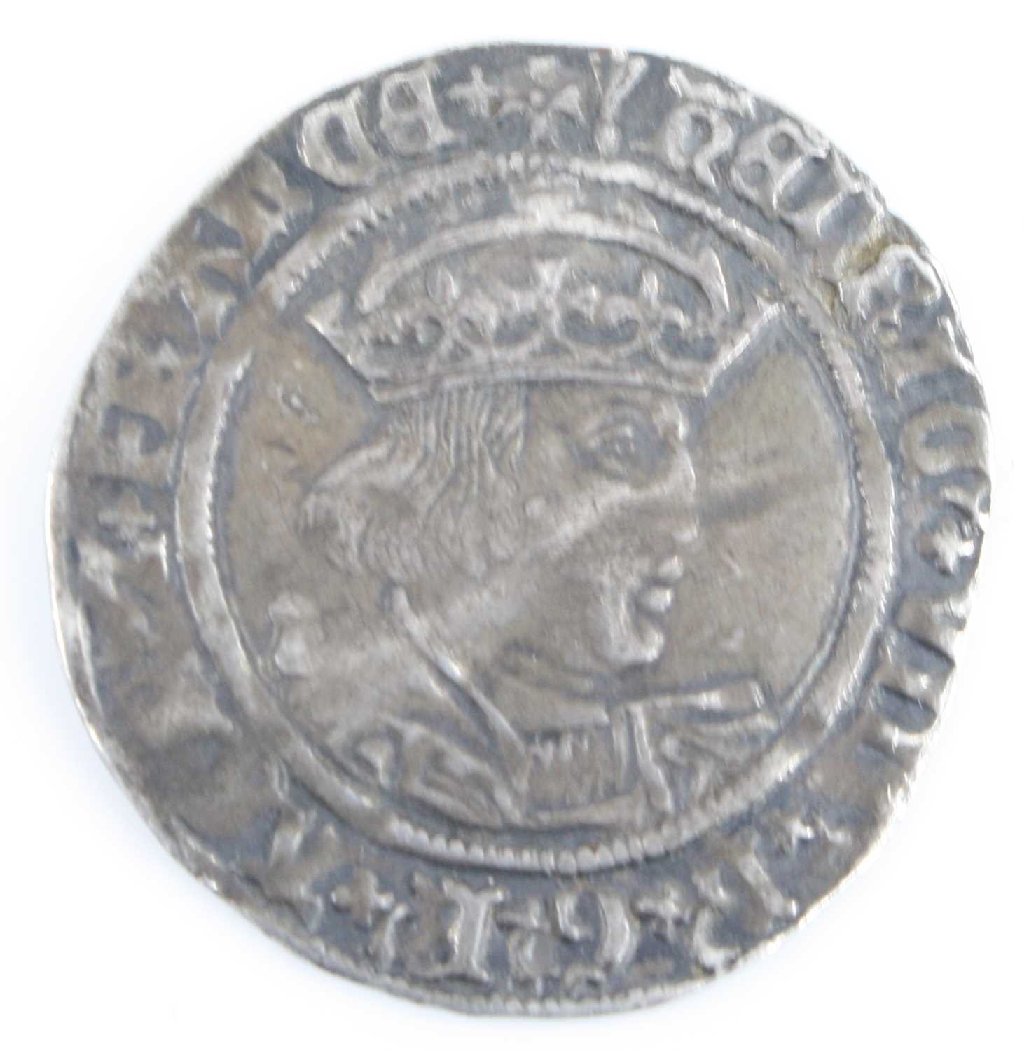 England, Henry VIII (1509-1547) groat, 2nd coinage (1526-44), obv: crowned and draped bust facing