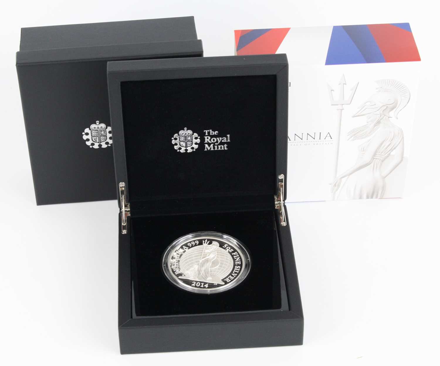 United Kingdom, The Royal Mint, The Britannia 2014 Collection Five-Ounce Silver Proof £10 Coin, with