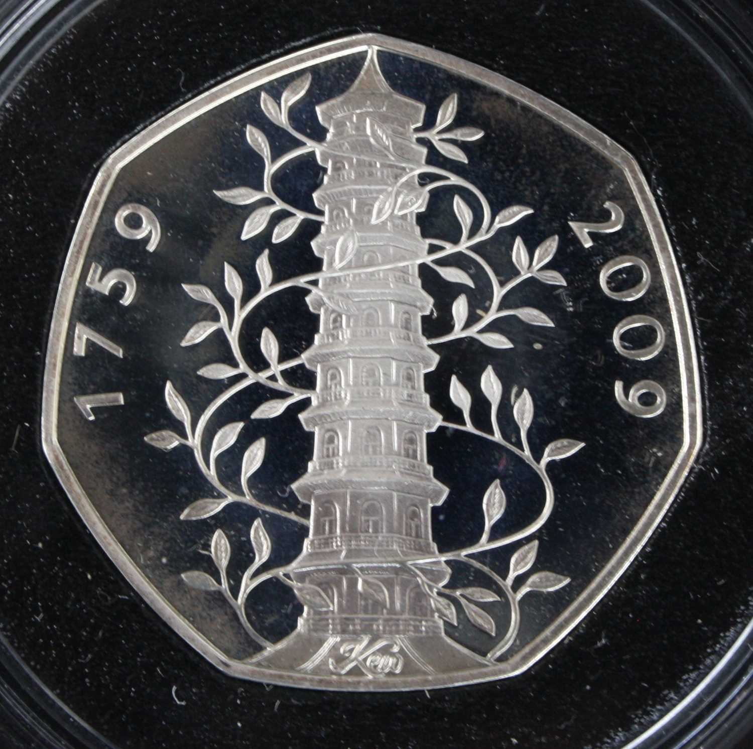 United Kingdom, The Royal Mint, The 2009 Family Silver Proof Collection, six coin set to include Kew - Image 2 of 2