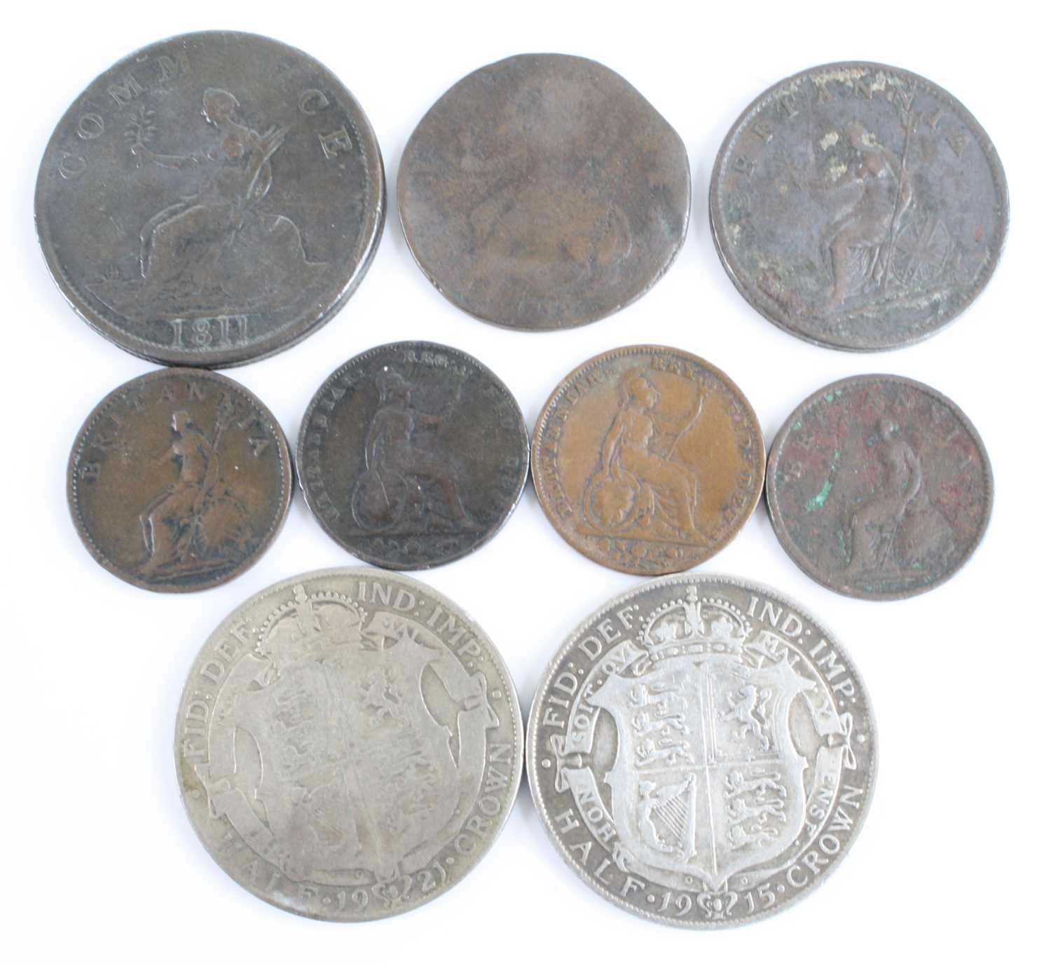Great Britain and Channel Islands, a collection of coins and tokens to include an 1887 half crown, - Image 6 of 8