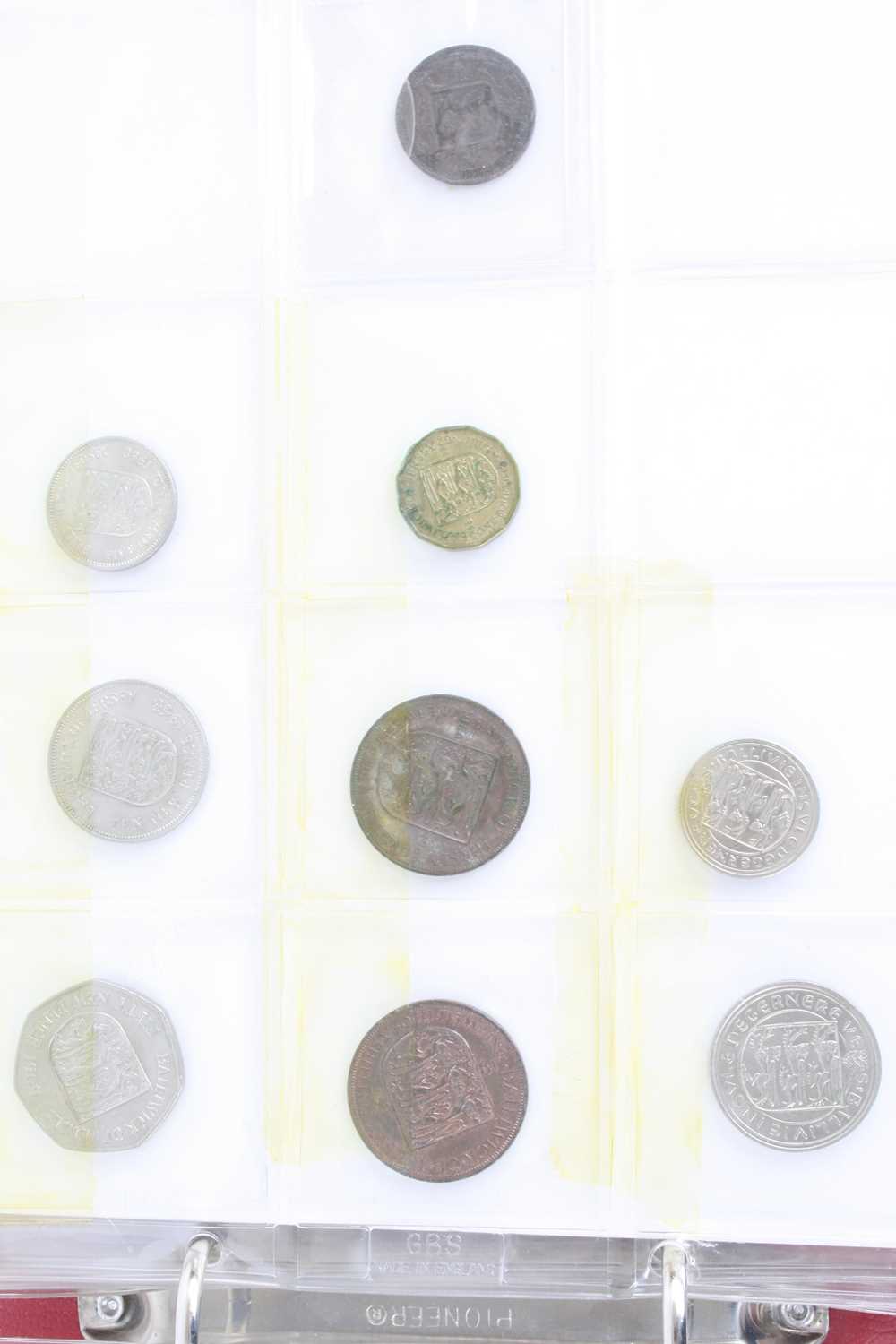 Great Britain and Channel Islands, a folder of coins to include half crowns 1906, 1914 - 1922, - Image 7 of 11