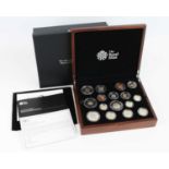 The Royal Mint, The 2013 United Kingdom Premium Proof Coin Set, a collection of fifteen proof