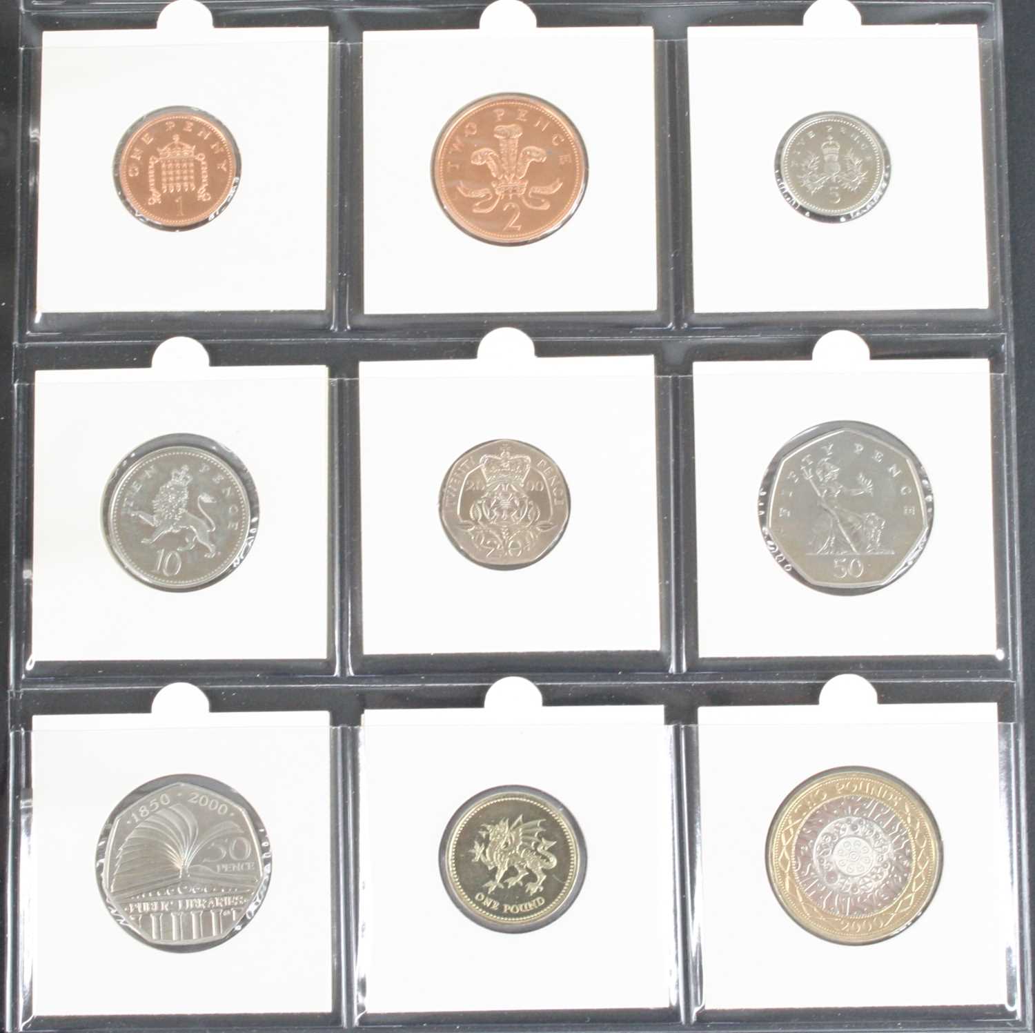 Great Britain, a Lindner folder of coins neatly arranged by year, many uncirculated to include 1937, - Image 11 of 15