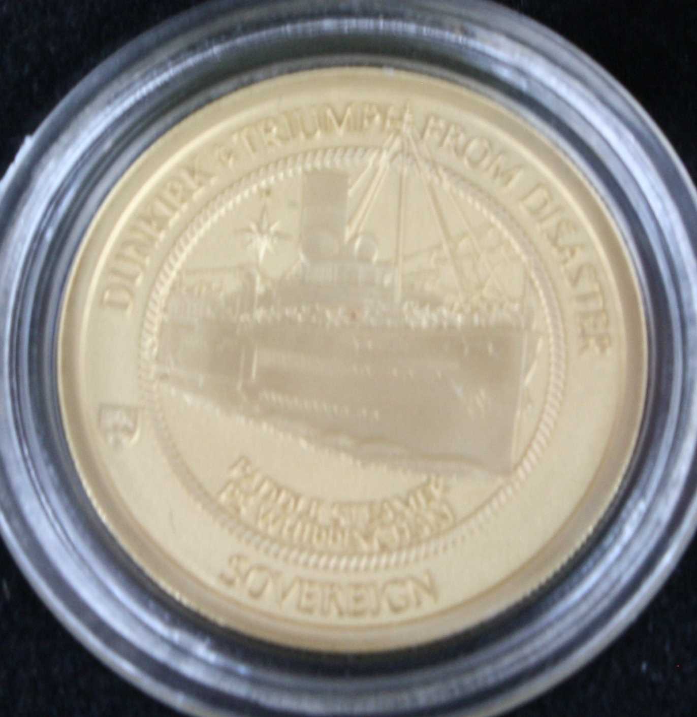 Trsitan Da Cunha, 2020 Dunkirk 80th Anniversary Gold Sovereign Prestige Set, to include full, half - Image 2 of 2