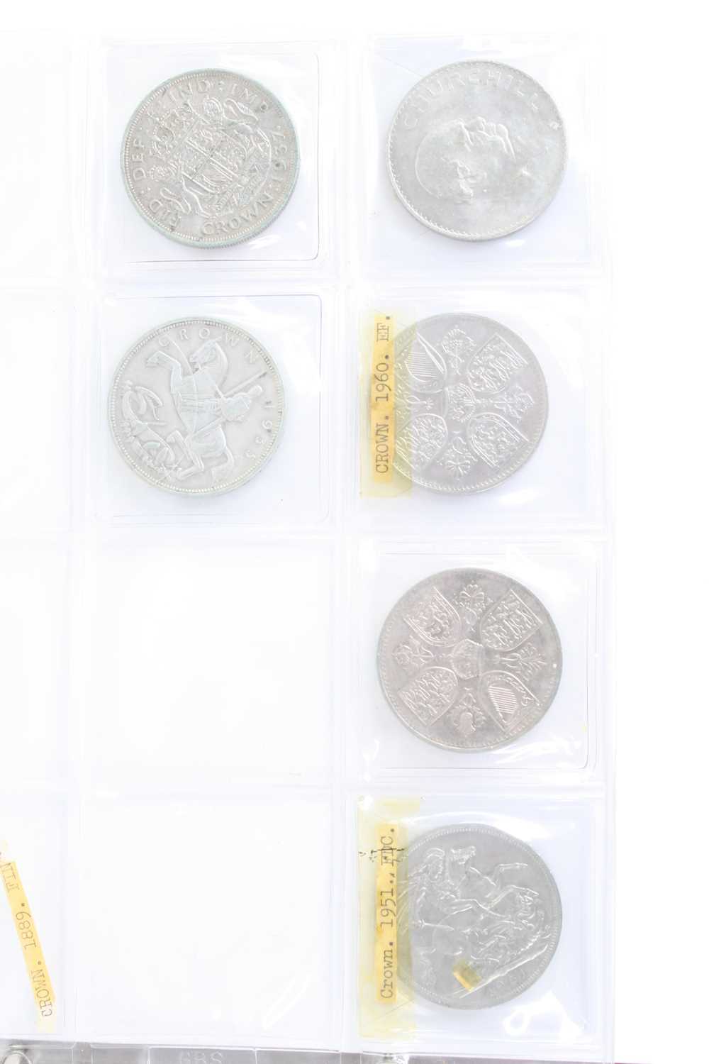 Great Britain and Channel Islands, a folder of coins to include half crowns 1906, 1914 - 1922, - Image 5 of 11