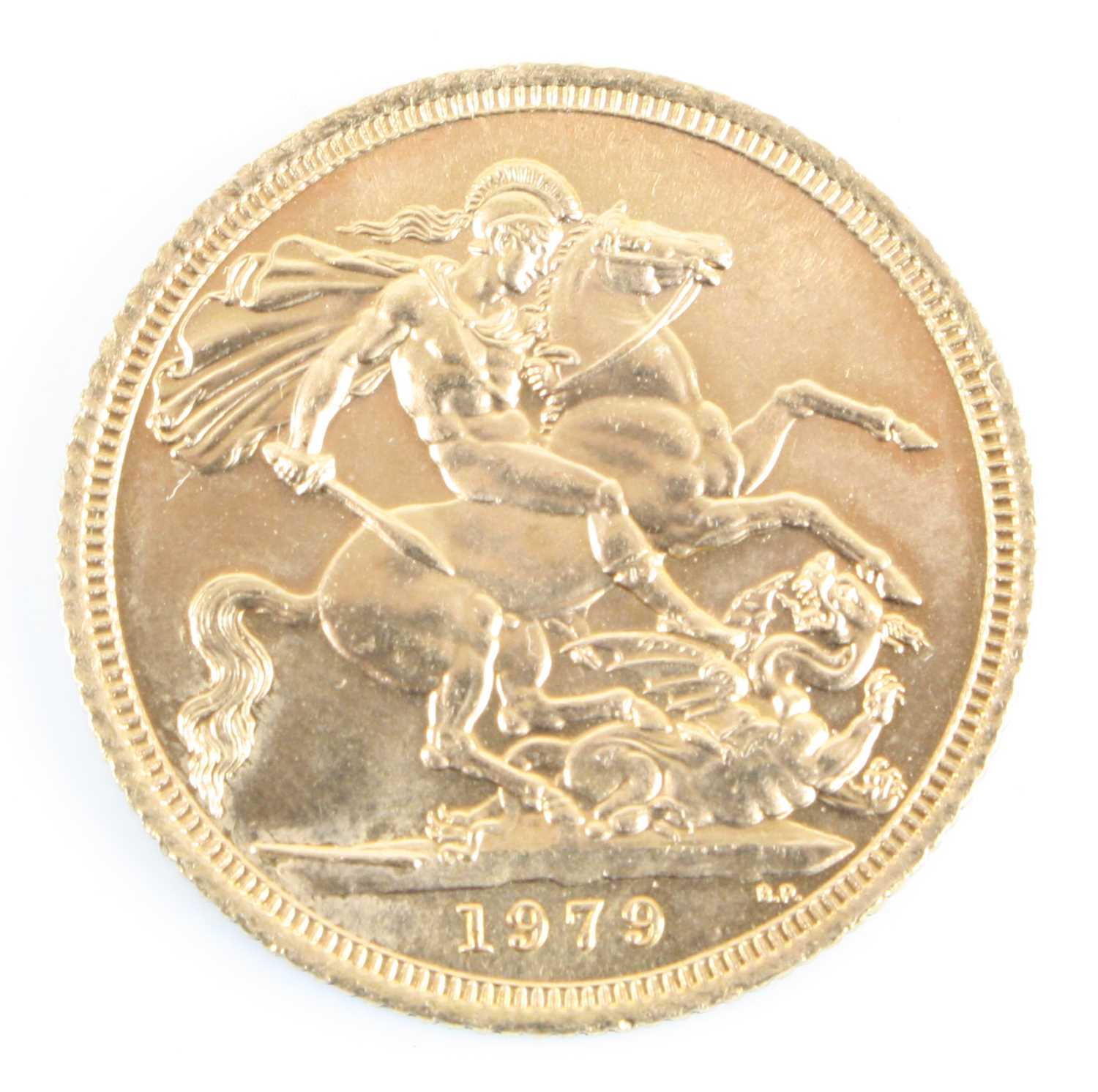 Great Britain, 1979 gold full sovereign, Elizabeth II, rev: St George and Dragon above date. (1) - Bild 2 aus 2
