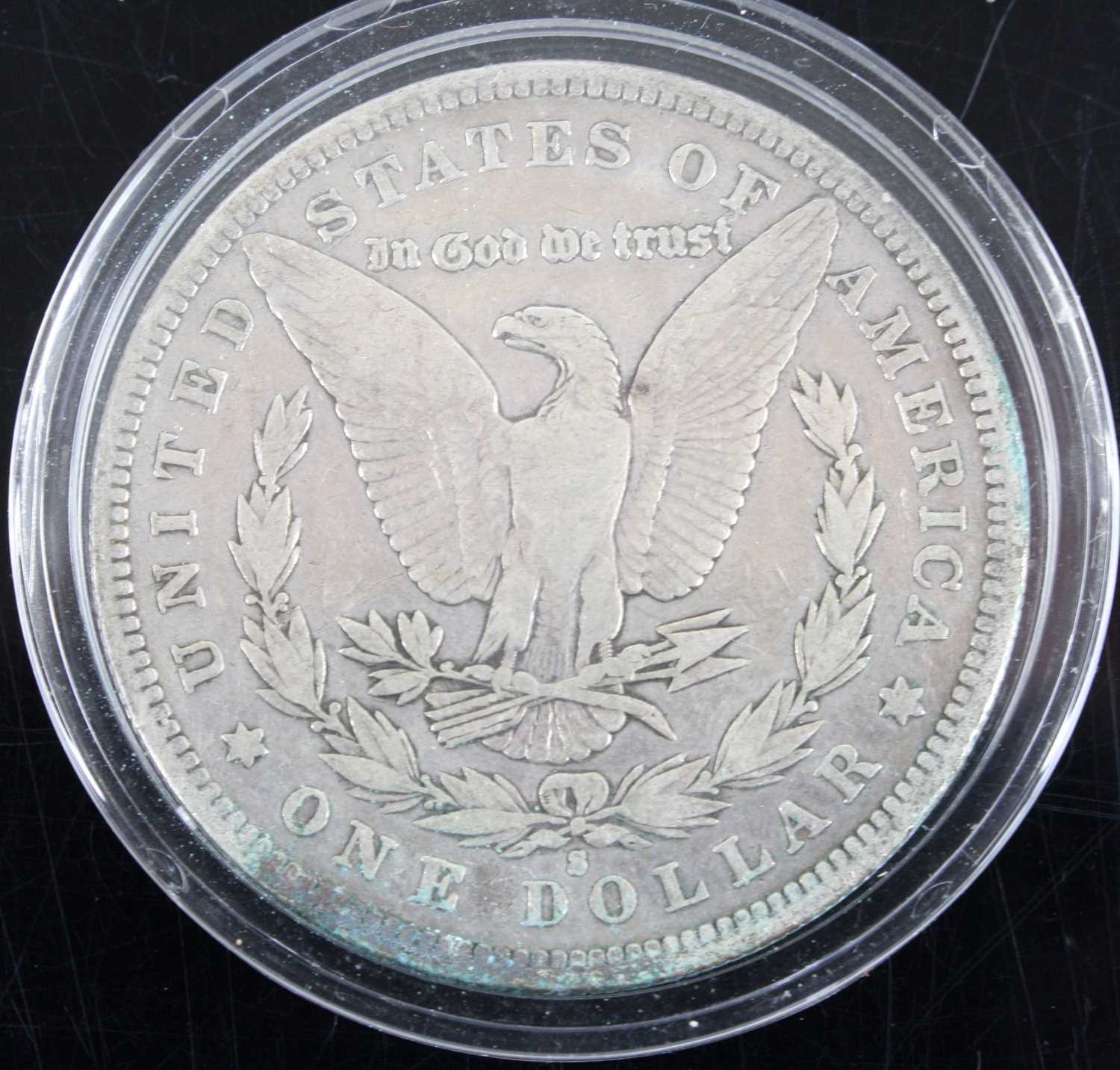 United States of America, 1892 Morgan dollar, obv: Liberty facing left above date, rev: eagle - Image 2 of 3