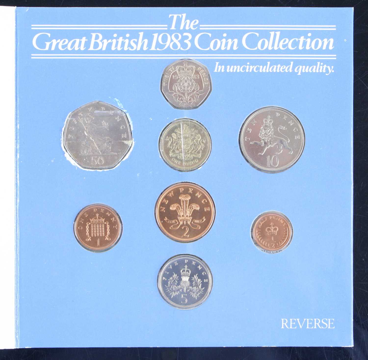 The Royal Mint, The Great British 1983 Coin Collection, Martini issue one pound to halfpenny - Image 2 of 3
