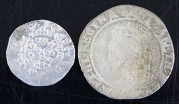England, Henry III (1216-1272) long cross silver penny, obv: crowned facing portrait without