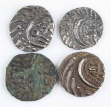 Anglo-Saxon Continental sceat circa 720-740, series E, obv: porcupine right, rev: standard with TX