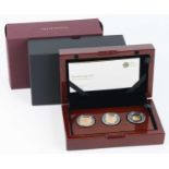 The Royal Mint, The 2017 Sovereign Collection Gold Proof Three-Coin Set, full, half and quarter