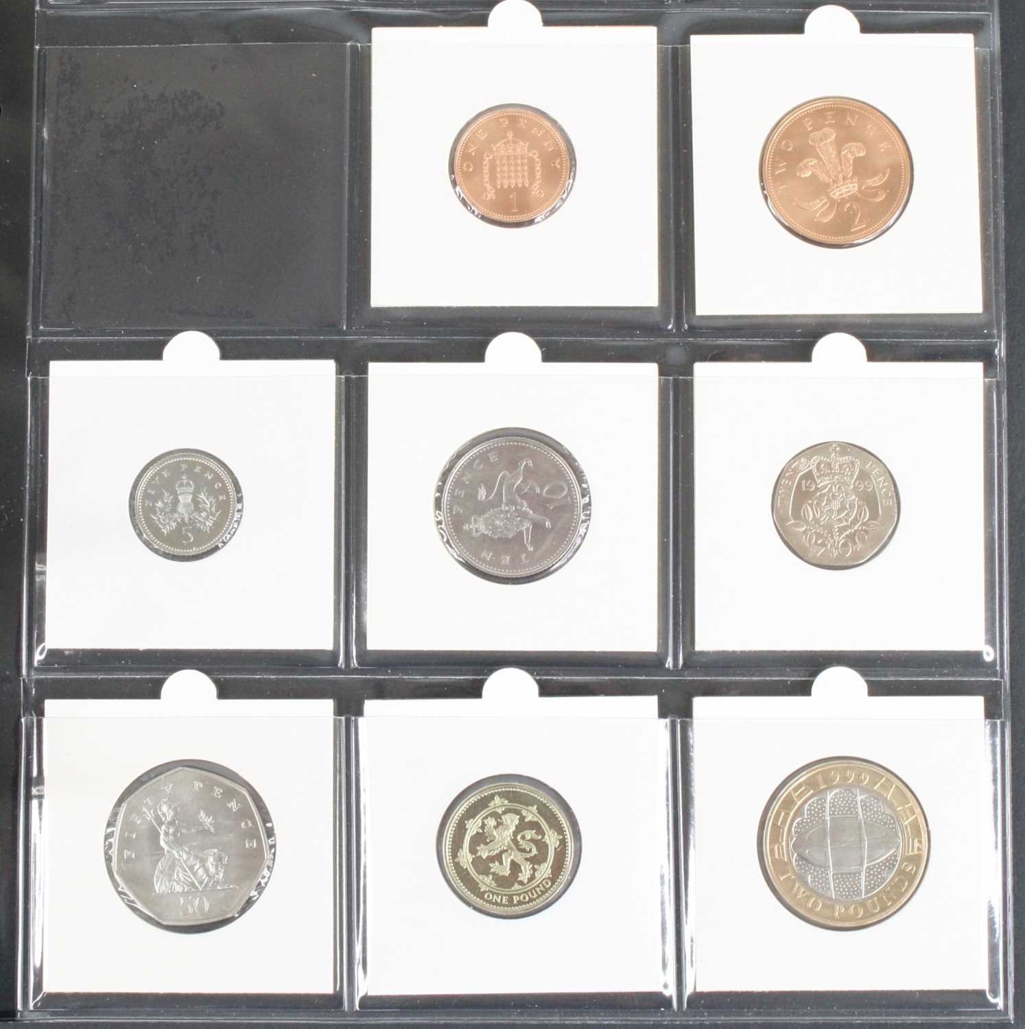Great Britain, a Lindner folder of coins neatly arranged by year, many uncirculated to include 1937, - Image 10 of 15