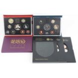 United Kingdom, a collection of BUNC and proof coin sets to include 1970 Coinage of Great Britain