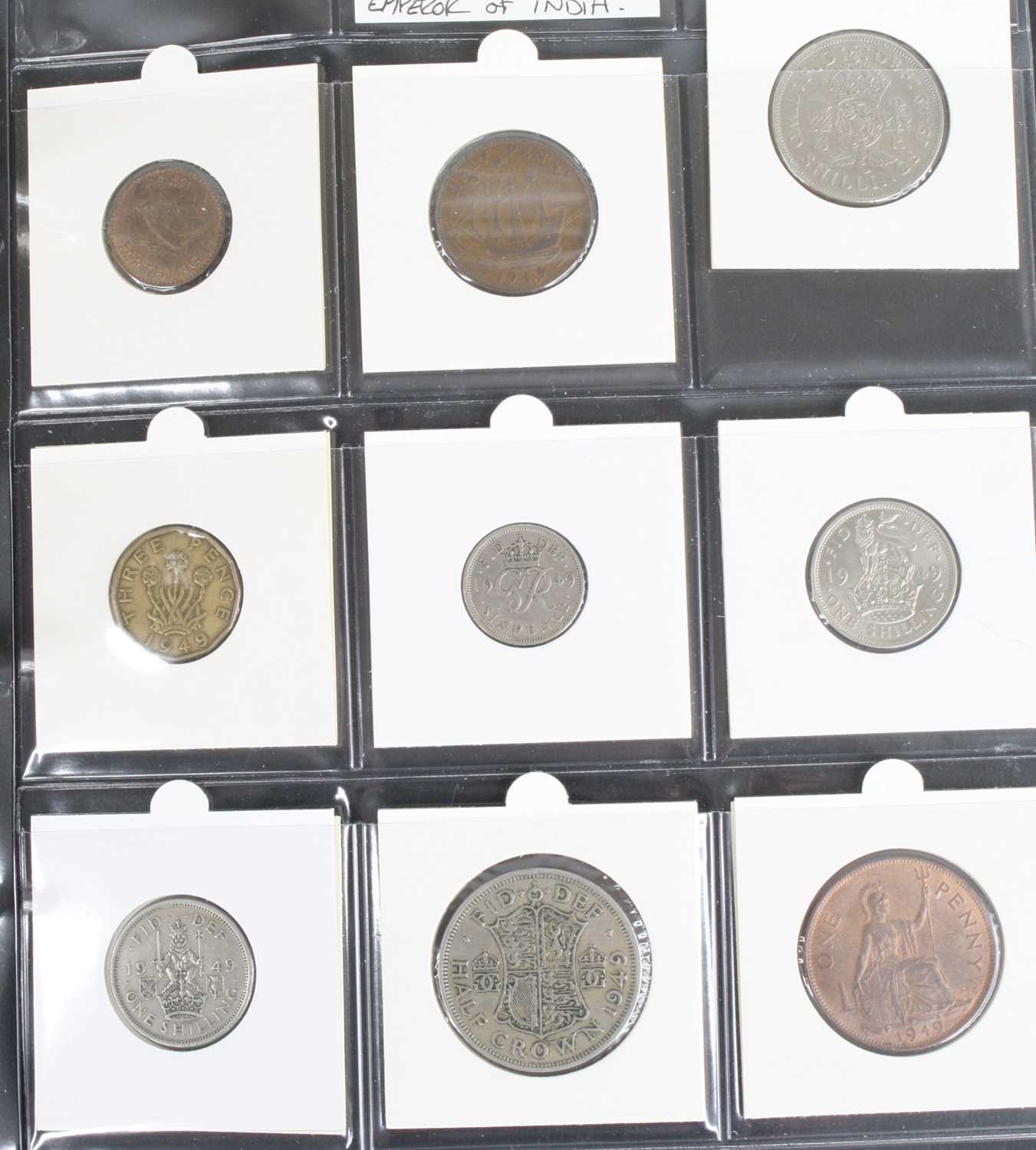 Great Britain, a Lindner folder of coins neatly arranged by year, many uncirculated to include 1937, - Image 3 of 15