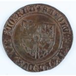 Duchy of Brabant, Belgian States, Charles the Bold (1467-1477) 2 patards, obv: shield with quartered