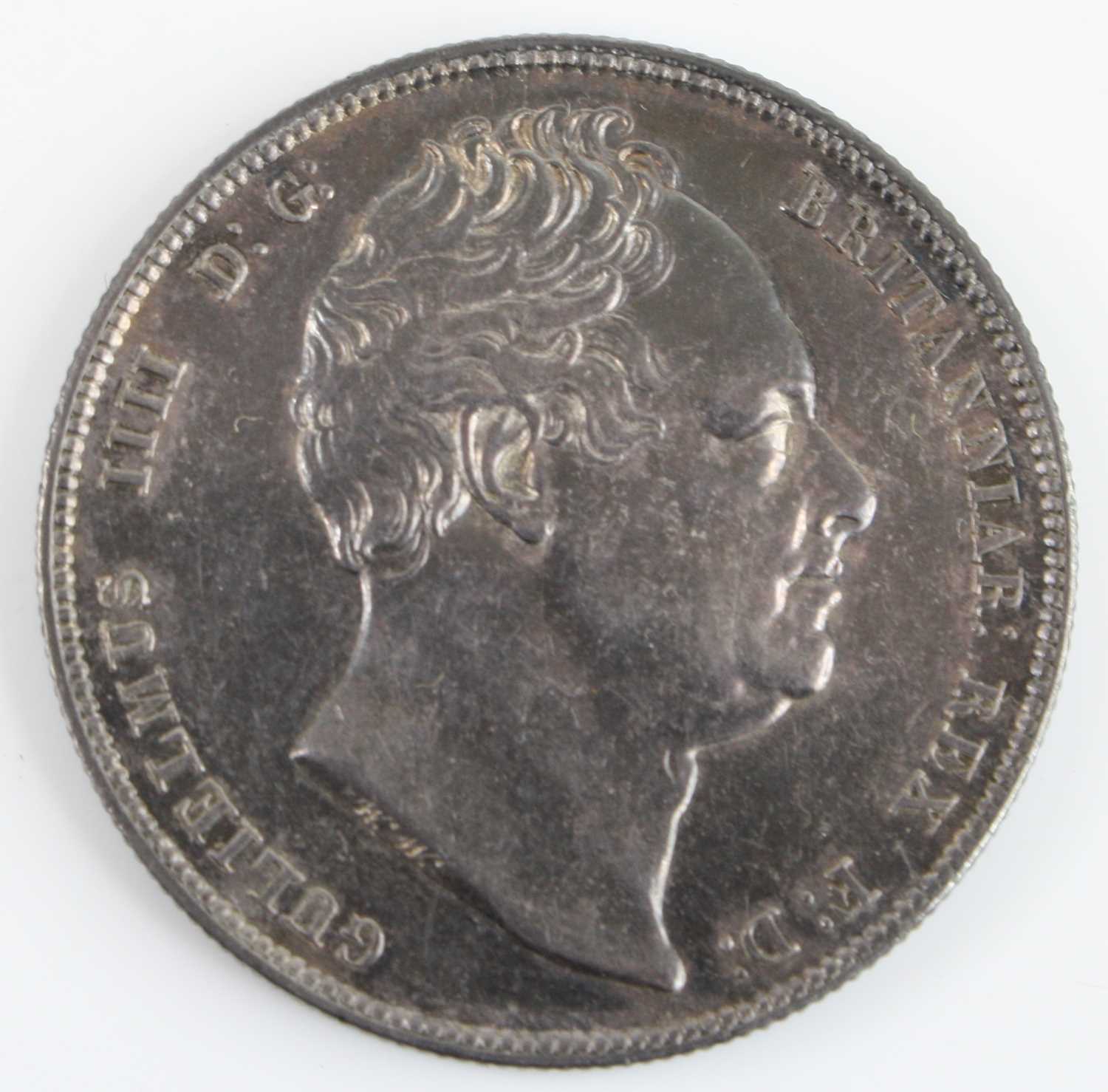 Great Britain, 1834 half crown, William IV uncrowned bust left, rev: crowned and mantled shield of