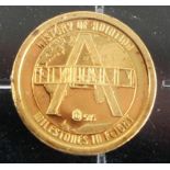 The History of Aviation Concorde Commemorative Coin, .585 0.5g gold coin in plastic capsule, with