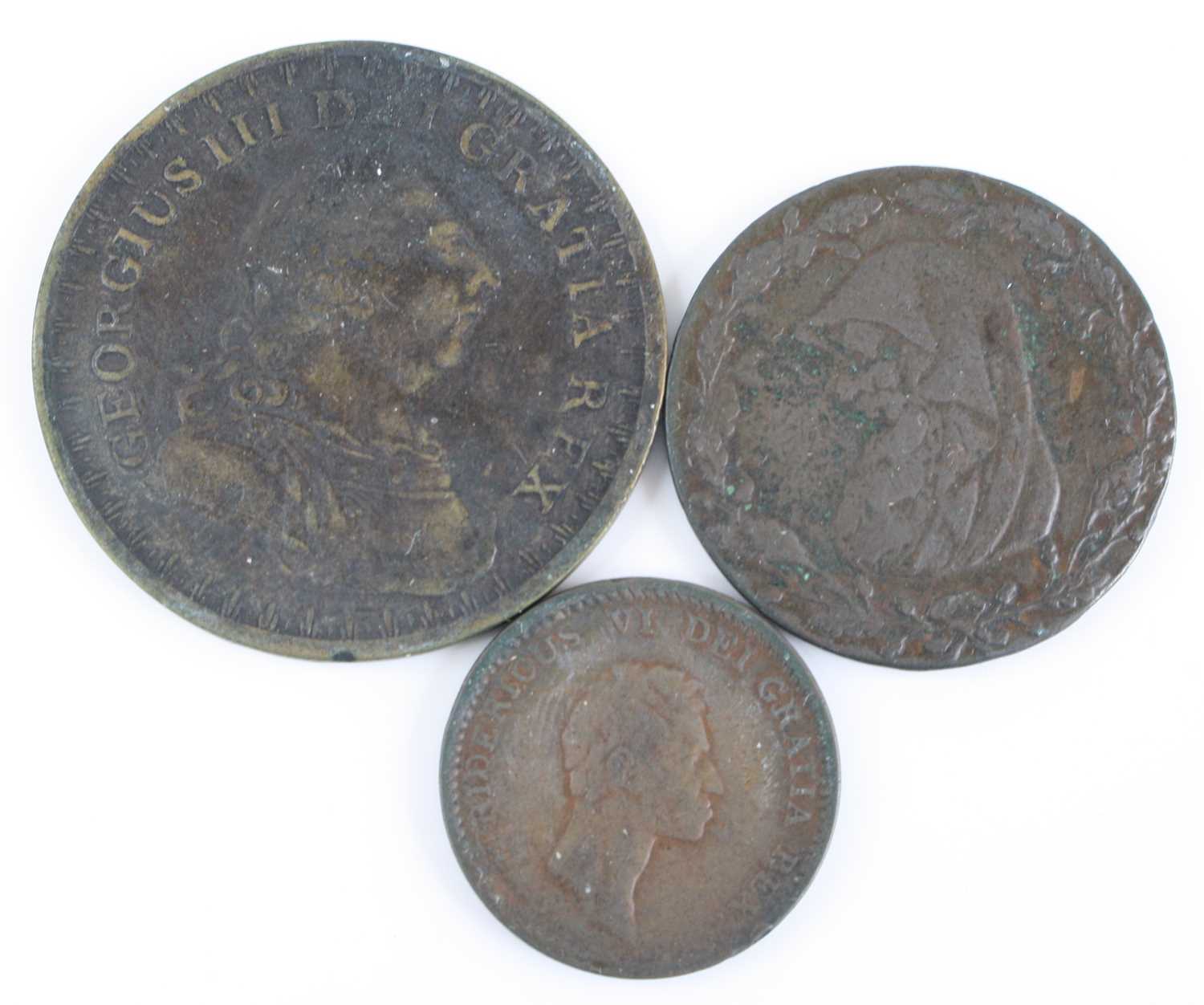 Great Britain, 1789 Visit of George III to Plymouth, obv: laureate bust right, rev: draped shield - Image 3 of 4