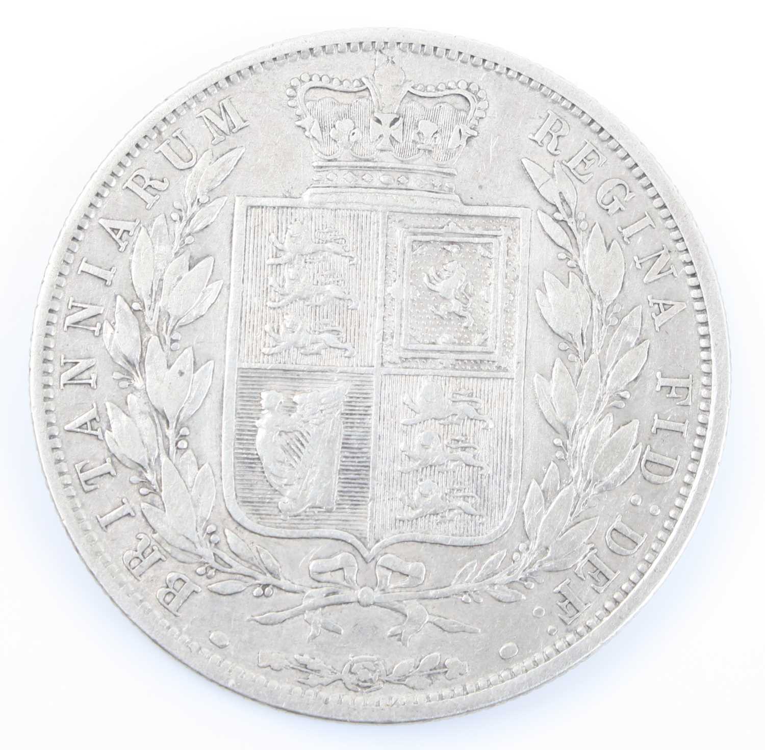 Great Britain, 1883 half crown, Victoria young bust above date, rev: crowned quartered shield within - Image 4 of 8