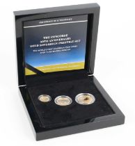 Gibraltar, 2019 Concorde 50th Anniversary Gold Sovereign Prestige Set, to include full, half and