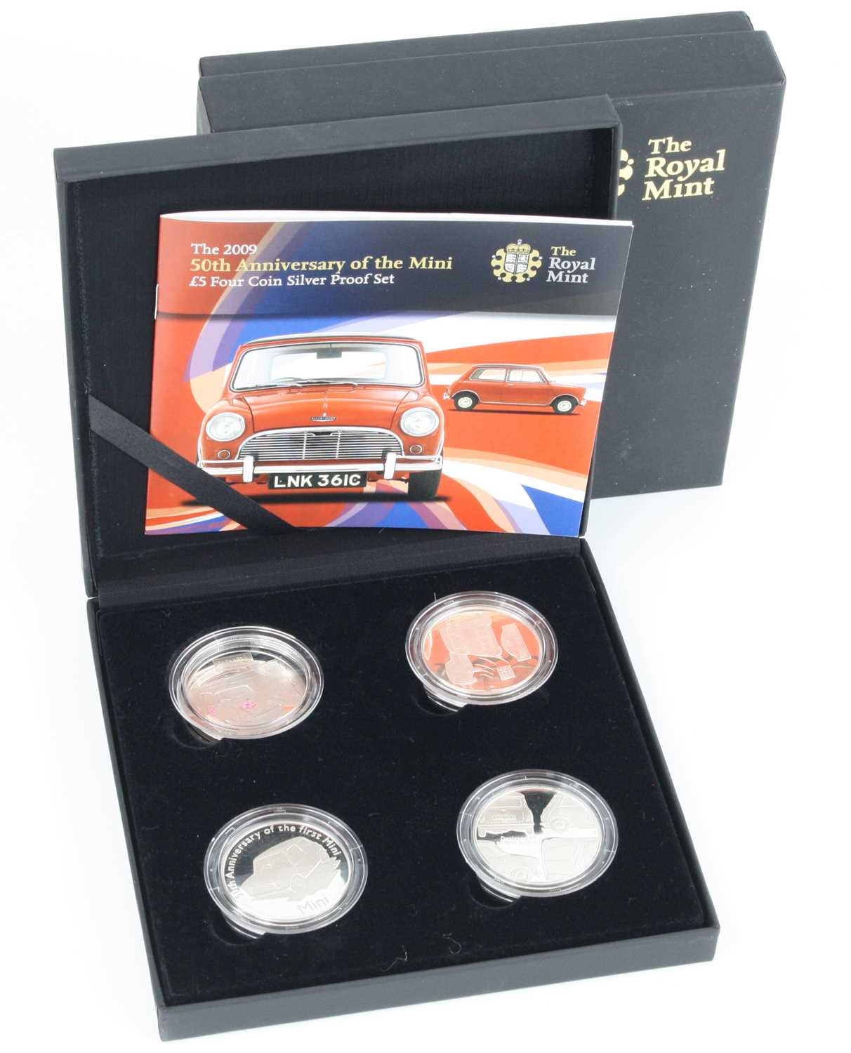United Kingdom, The Royal Mint The 2009 50th Anniversary of the Mini £5 Four Coin Silver Proof