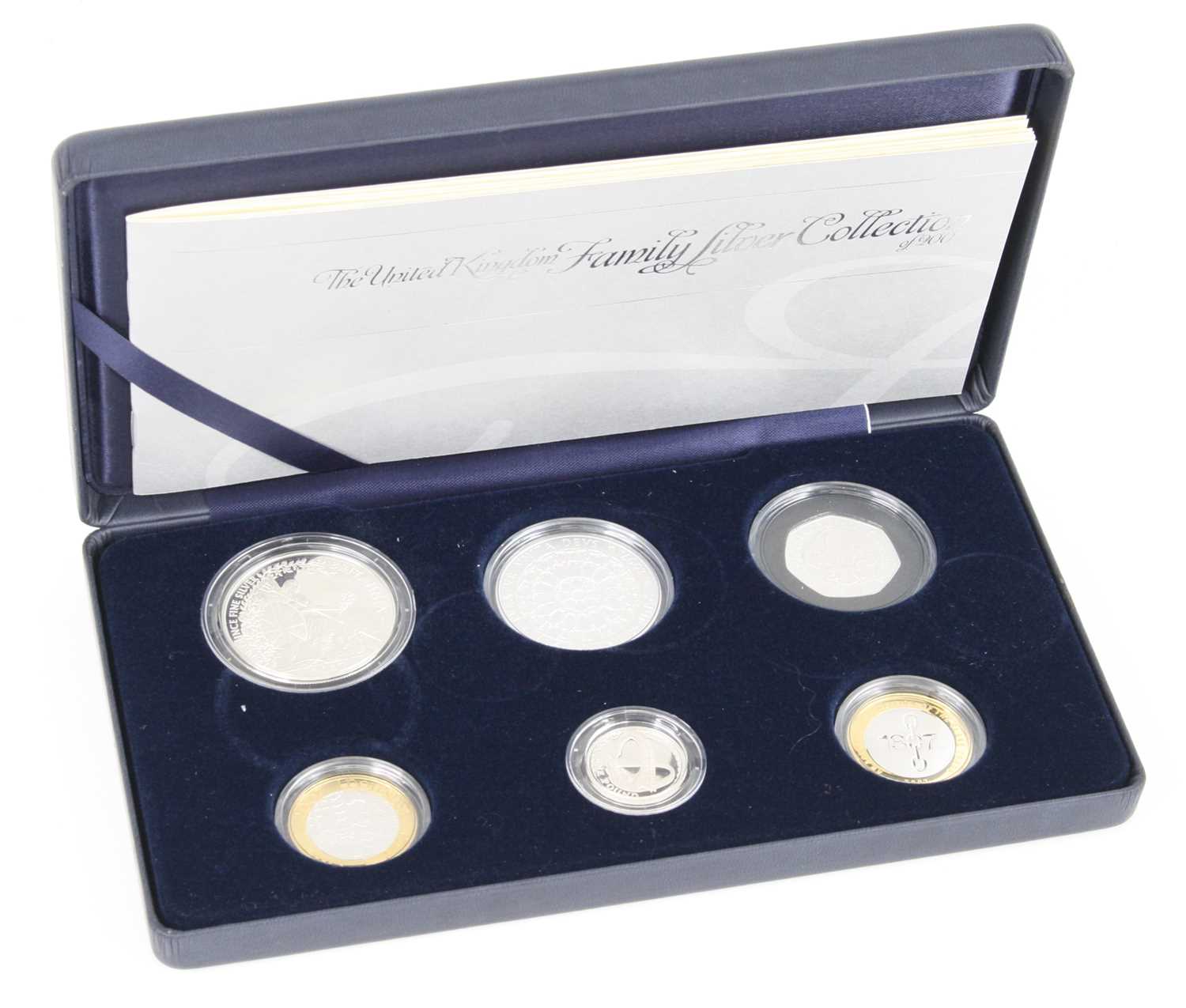 The Royal Mint, The United Kingdom Family Silver Collection of 2007, six silver proof coins 1oz fine