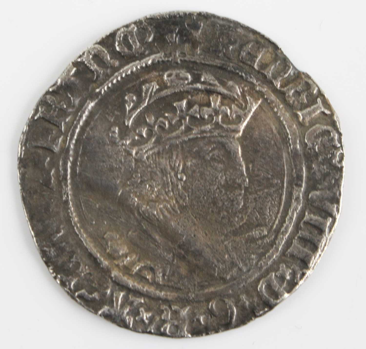 England, Henry VIII (1509-1547) groat, obv: crowned and draped bust of King Henry VIII facing right,