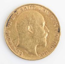 Great Britain, 1903 gold half sovereign, Edward VII rev: St George and Dragon above date. (1)