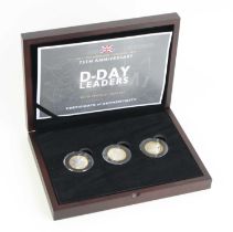 Isle of Man, 1944-2019 The Normandy Landings 75th Anniversary D-Day Leaders Silver Proof £2 Coin