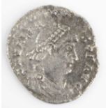 Roman Imperial Coinage, Valens (364-378), Siliqua, obv: diademed, draped, and cuirassed bust