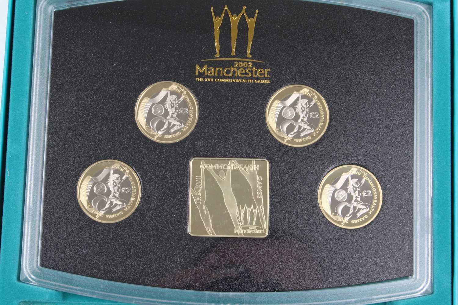 The Royal Mint, 2002 United Kingdom Commonwealth Games Proof Set, to include four £2 coins and a - Image 2 of 2