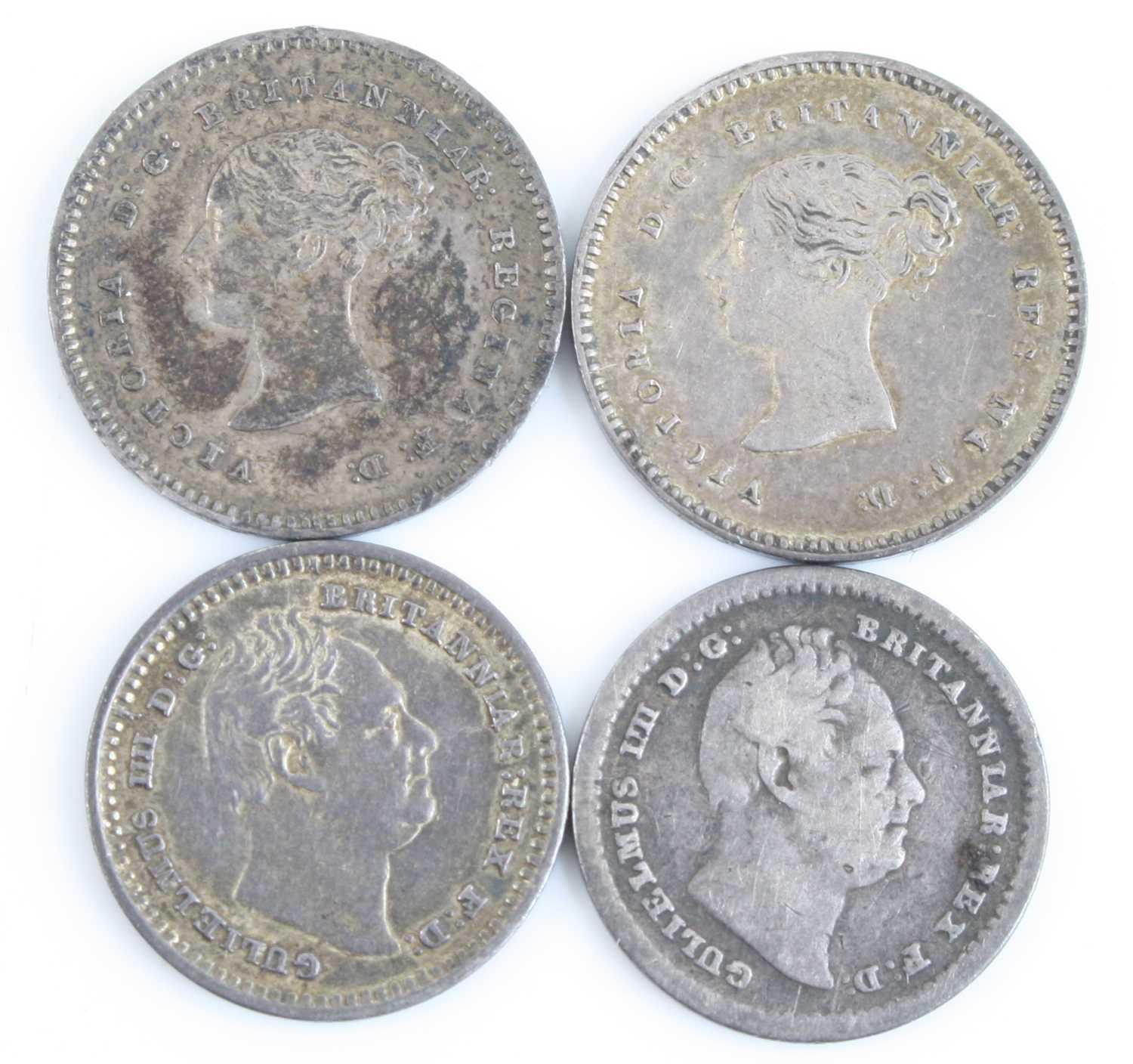 Great Britain, 1820 sixpence, George III laureate bust above date, rev: crowned quartered shield - Image 7 of 8
