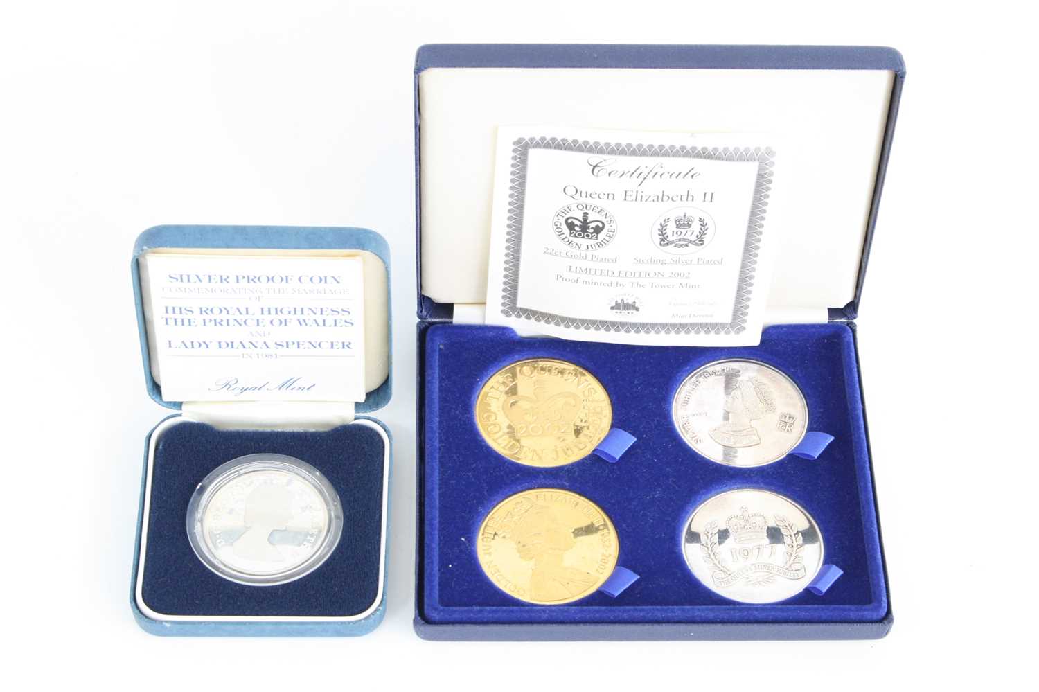 United Kingdom, 1981 H.R.H. The Prince of Wales and Lady Diana Spencer silver proof crown, cased
