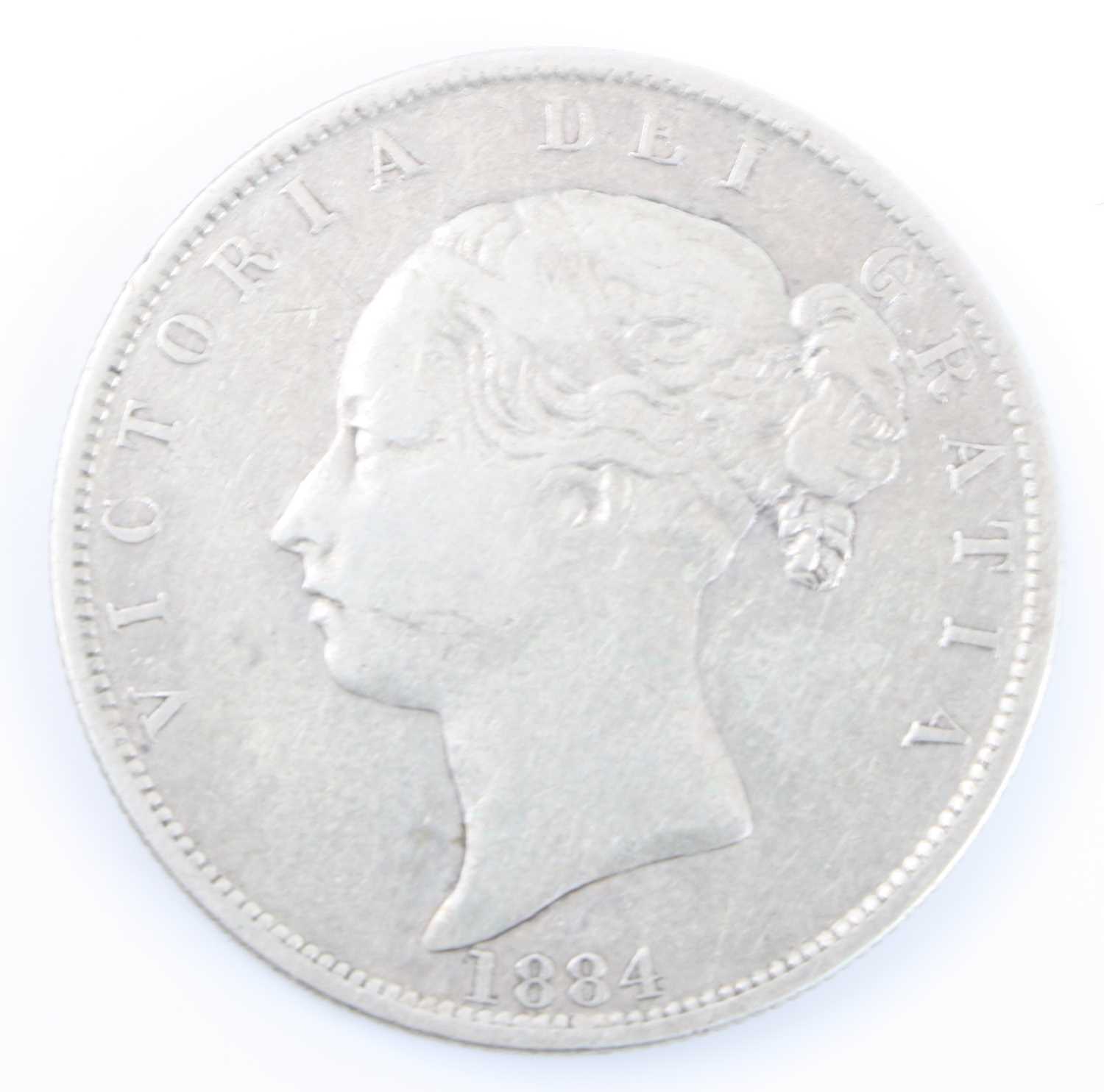 Great Britain, 1883 half crown, Victoria young bust above date, rev: crowned quartered shield within - Image 3 of 8