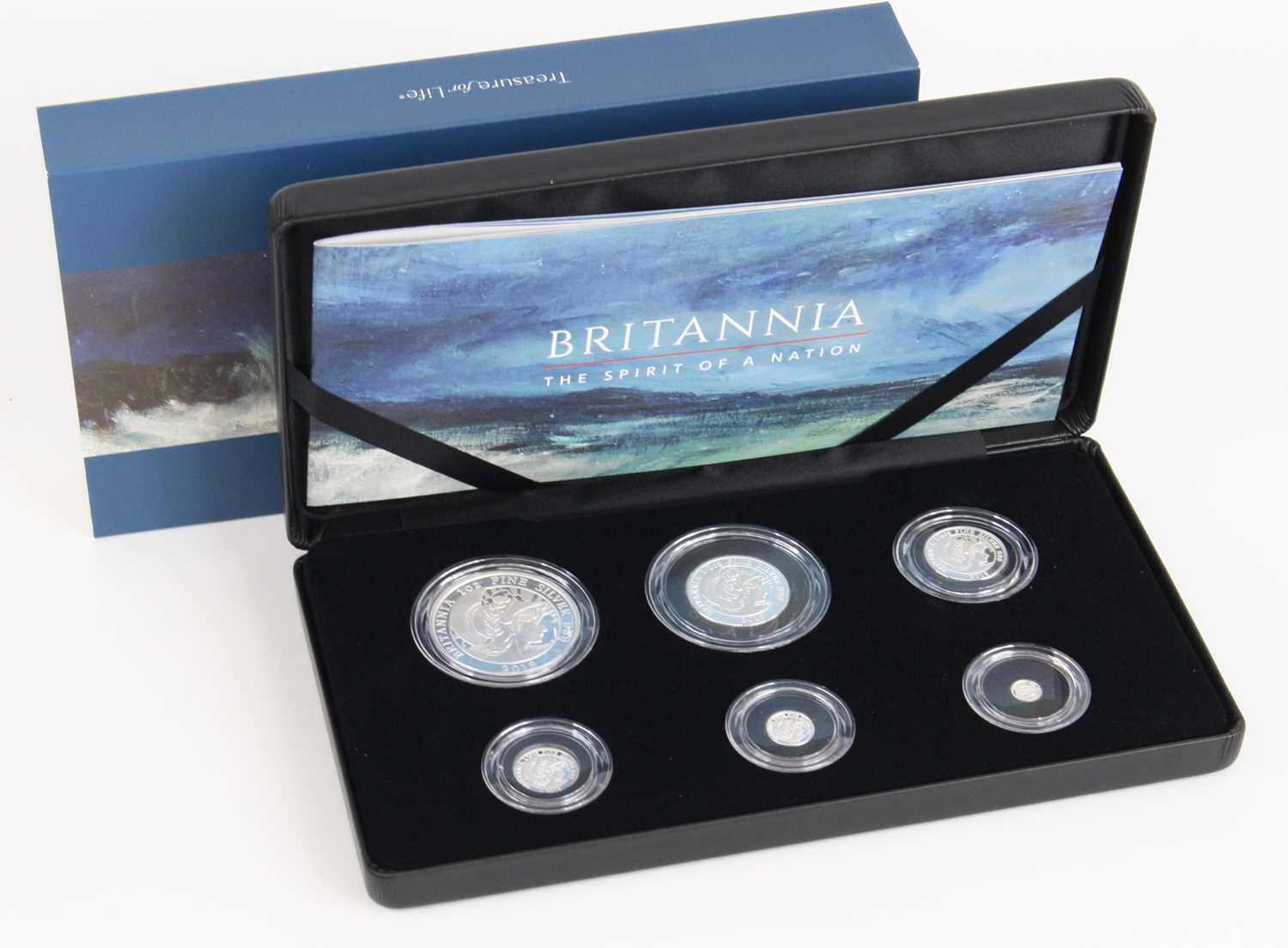United Kingdom, The Royal Mint, Spirit of a Nation, The Britannia 2018 Six-Coin Silver Proof Set,