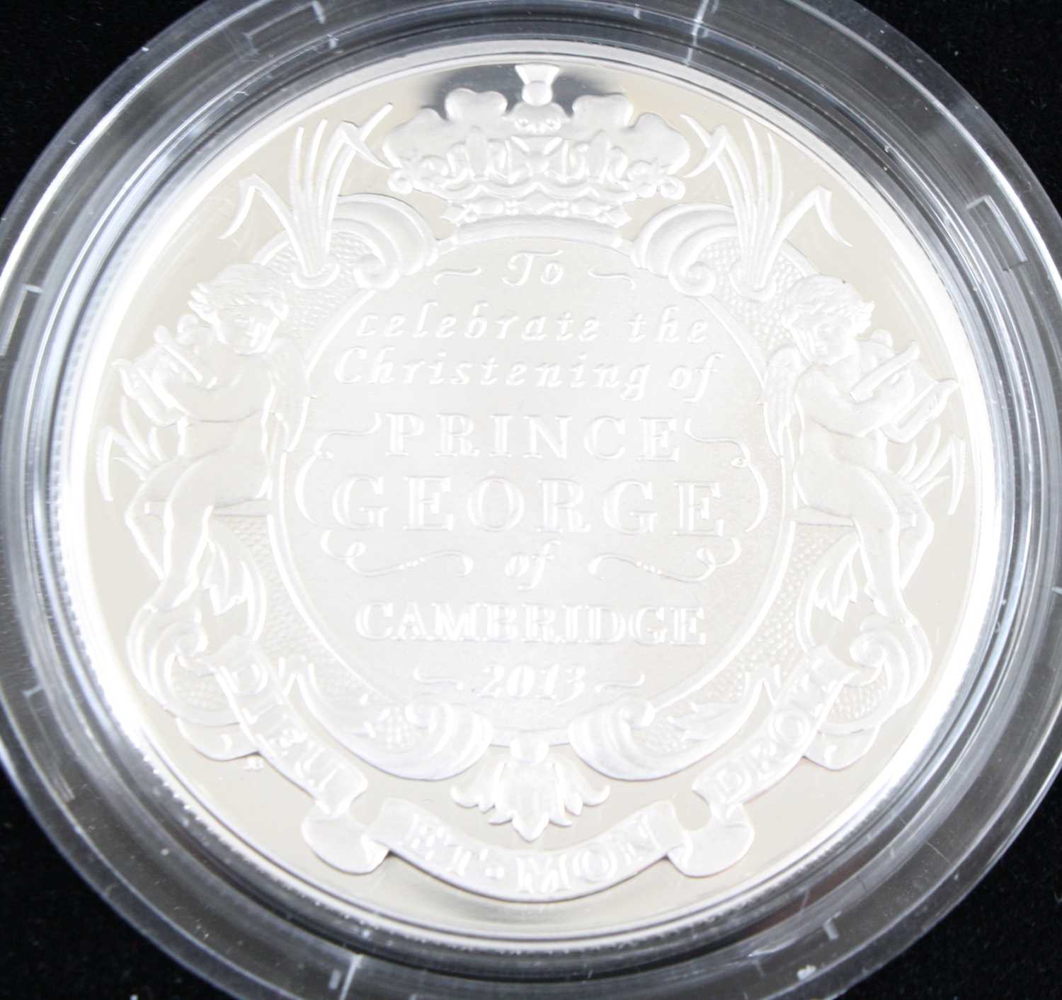United Kingdom, The Royal Mint, The Christening of H.R.H. Prince George of Cambridge, 2013 Silver - Image 2 of 2