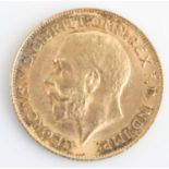 Great Britain, 1911 gold full sovereign, George V, rev: St George and Dragon above date. (1)