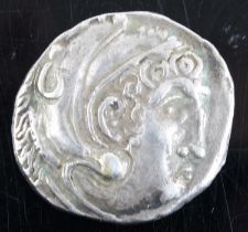 Kingdom of Macedonia, Alexander The Great silver tetradrachm, obv: bust of Hercules right, rev: Zues